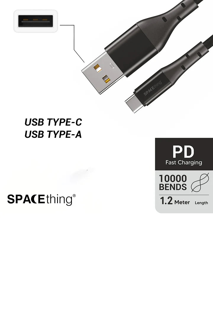 SPACEthing Swift USB to Type-C Cable 1.2m – White