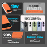 Click 10000mAh Slim Magnetic Wireless Powerbank (ORANGE)