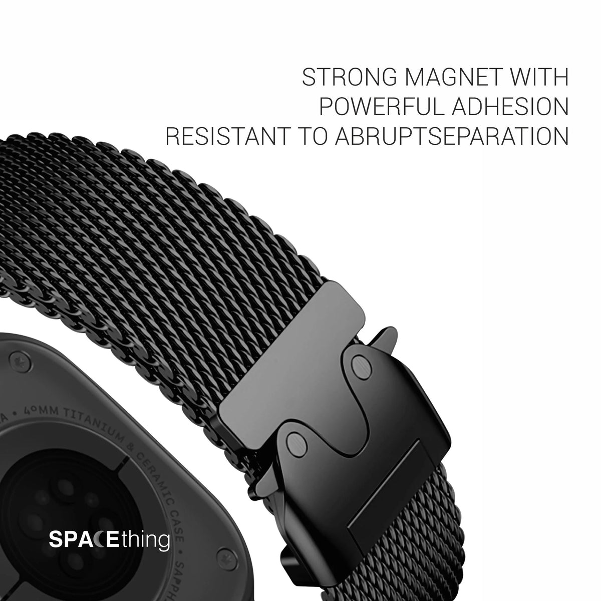Spacething Milanese Loop Watch Strap | 49/46/45mm Starlight