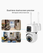 6MP WiFi Smart Wireless Dual Lens Home CCTV