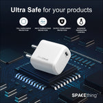 Spacething Omni 20W Wall Charger – Type-C colour - White