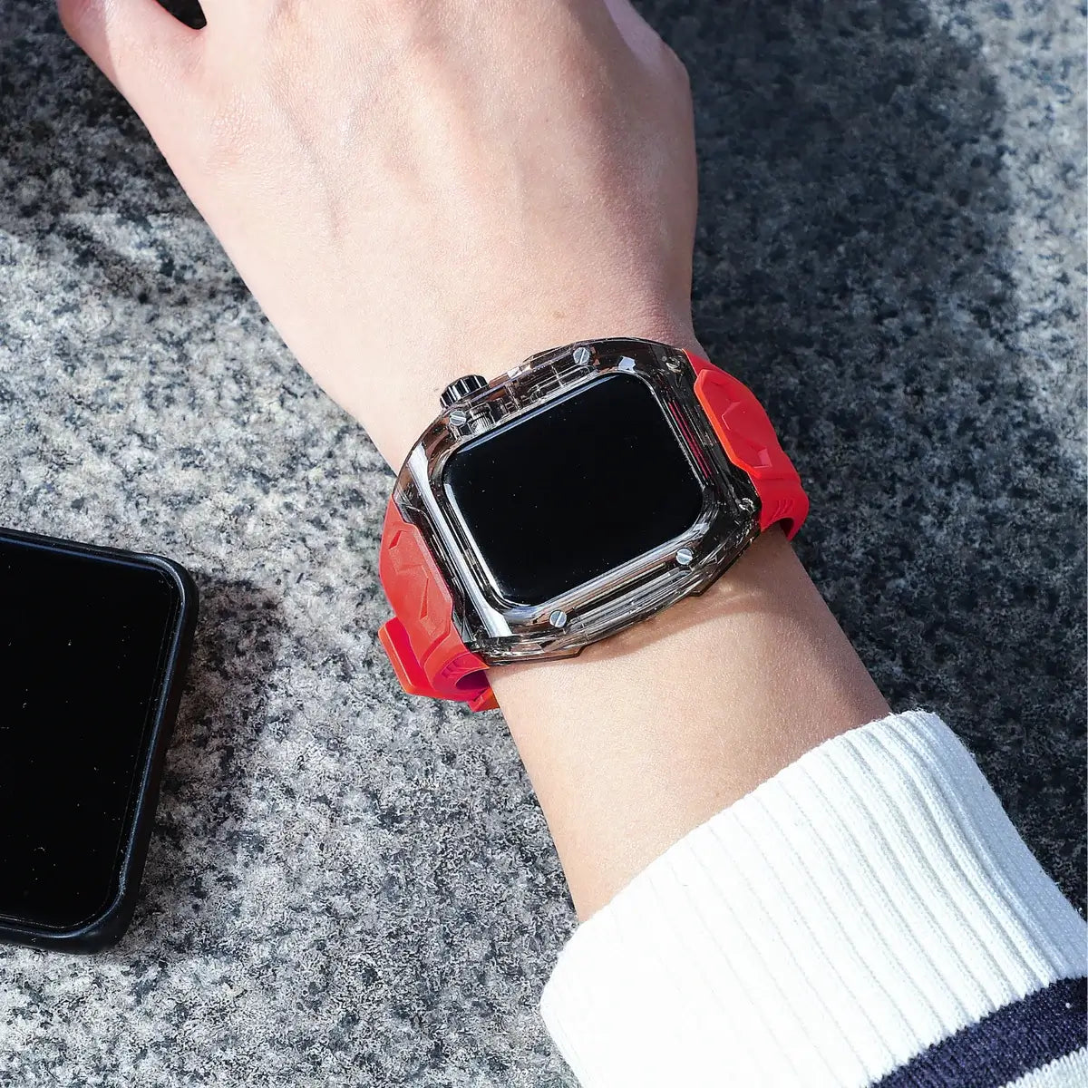 Crystal Clear Edition - Red 46MM