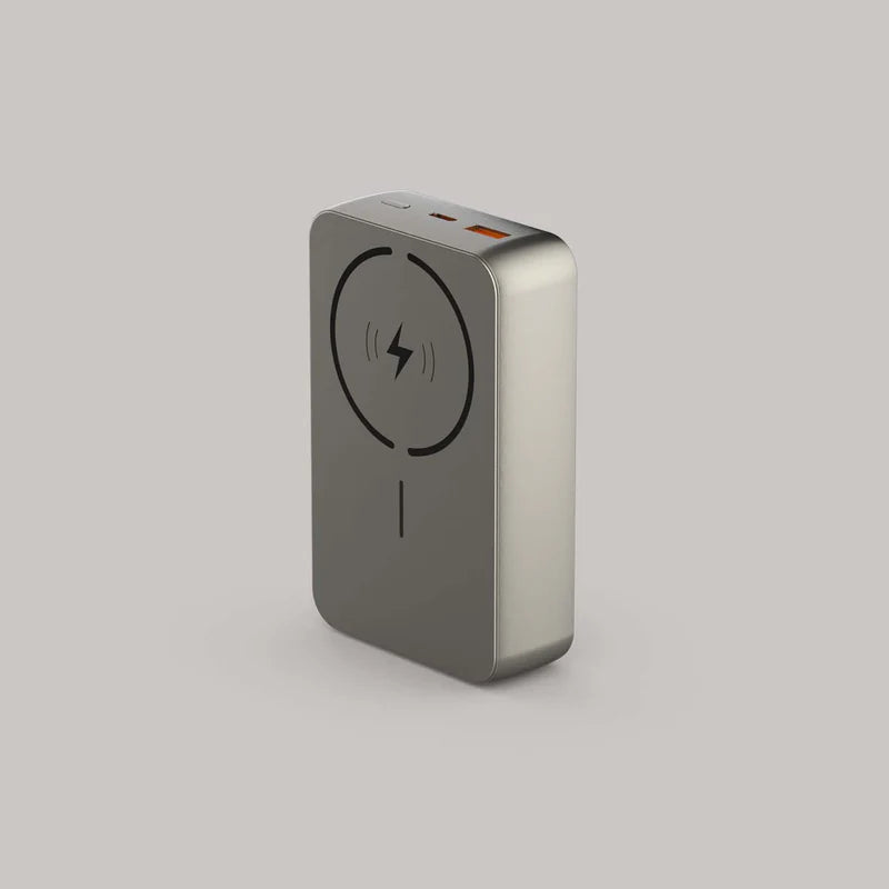 Click 20000mAh Magnetic Wireless Powerbank with Natural Titanium