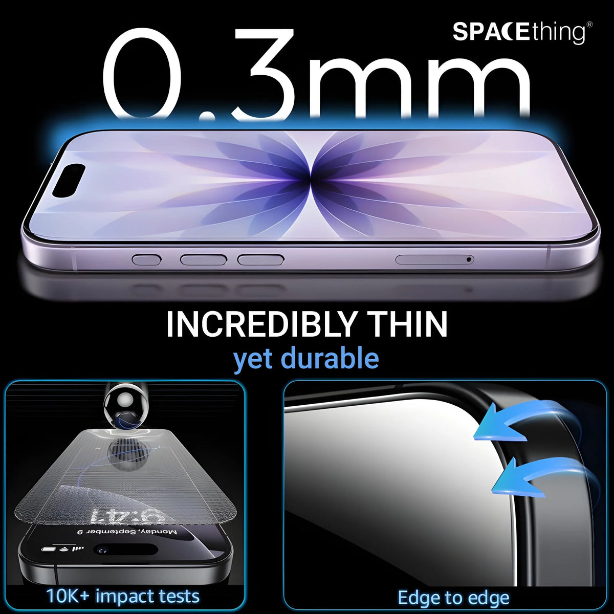 Spacething Titan Full Tempered Glass - Clear iPhone 18 Pro Max