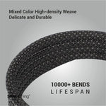 SPACETHING TITANDUO 2-in-1 100W Super Fast Braided Data Cable