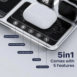 4-in-1 Wireless Charging Station with Touch Buttons