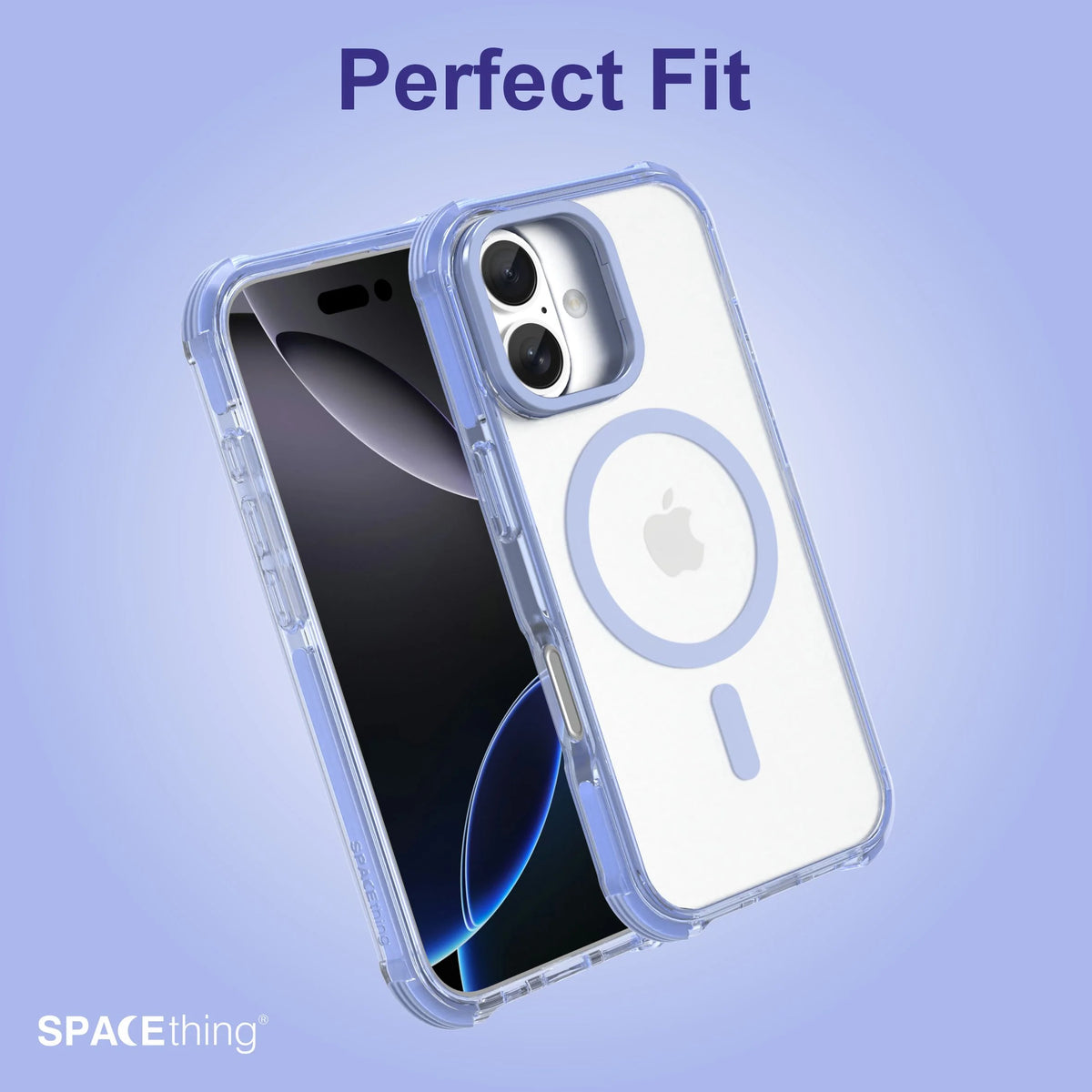 Spacething Helix MagClick Stand Case for iPhone 17 - Blue