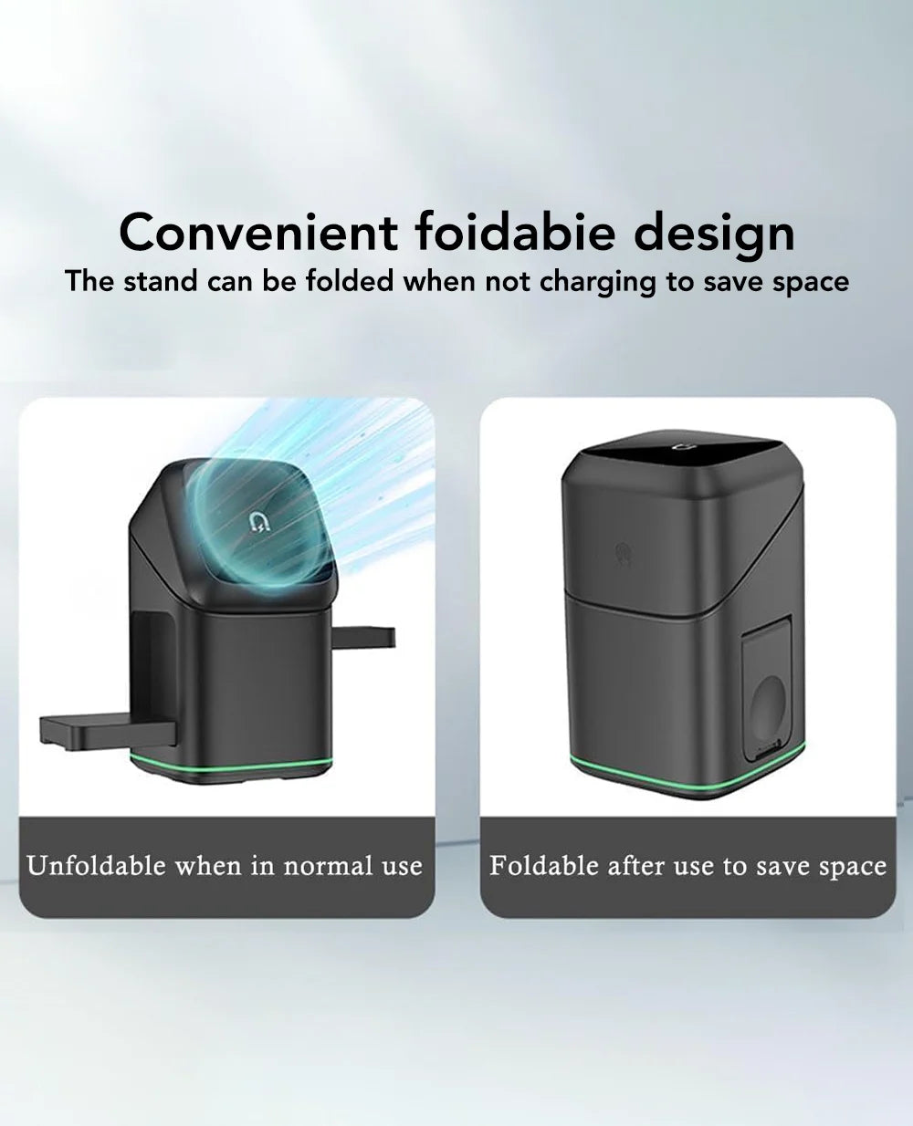 Auto Rotatable 3-in-1 Wireless Charging Station