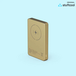 Aura 10000mAh 15W Magnetic Wireless Powerbank with Gold Finish