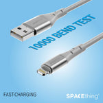SPACEthing Swift USB-A to Lightning Cable – Black (1.2M)