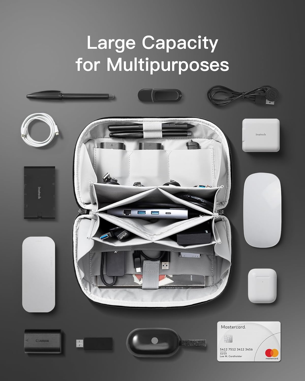 Blue Vault Tech Kit Organiser Bag