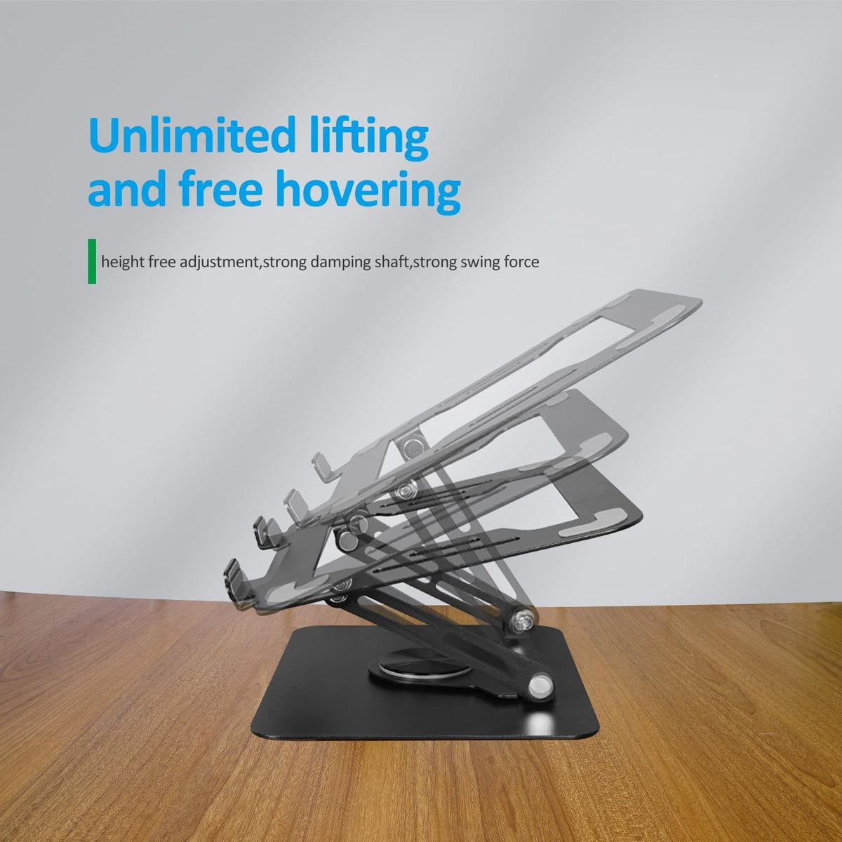 Carbon Steel Laptop Stand with 360 Rotating