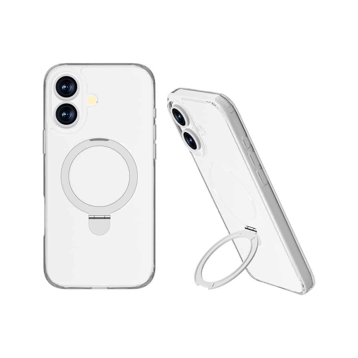 Spacething Marsix Mag Stand Case iPhone 16 - Clear
