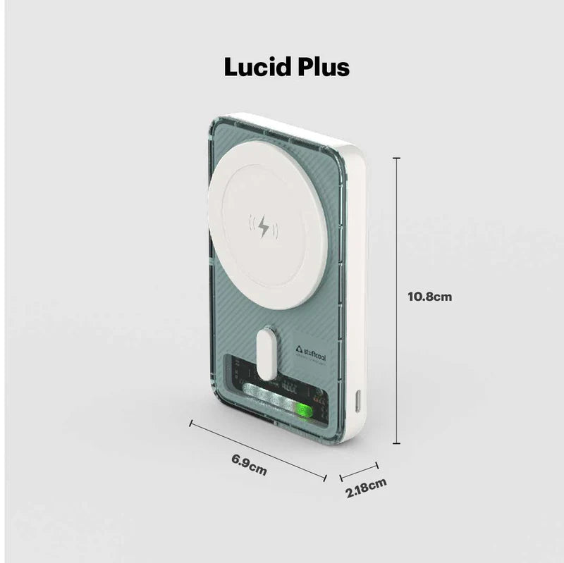 Lucid Plus Magnetic Wireless 10000mAh Powerbank with stand for Airpods and iPhone