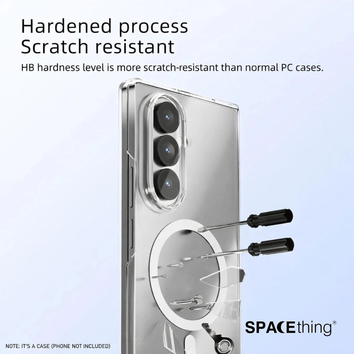 Spacething Samsung Galaxy Z Fold 7 Minimal Case - Clear