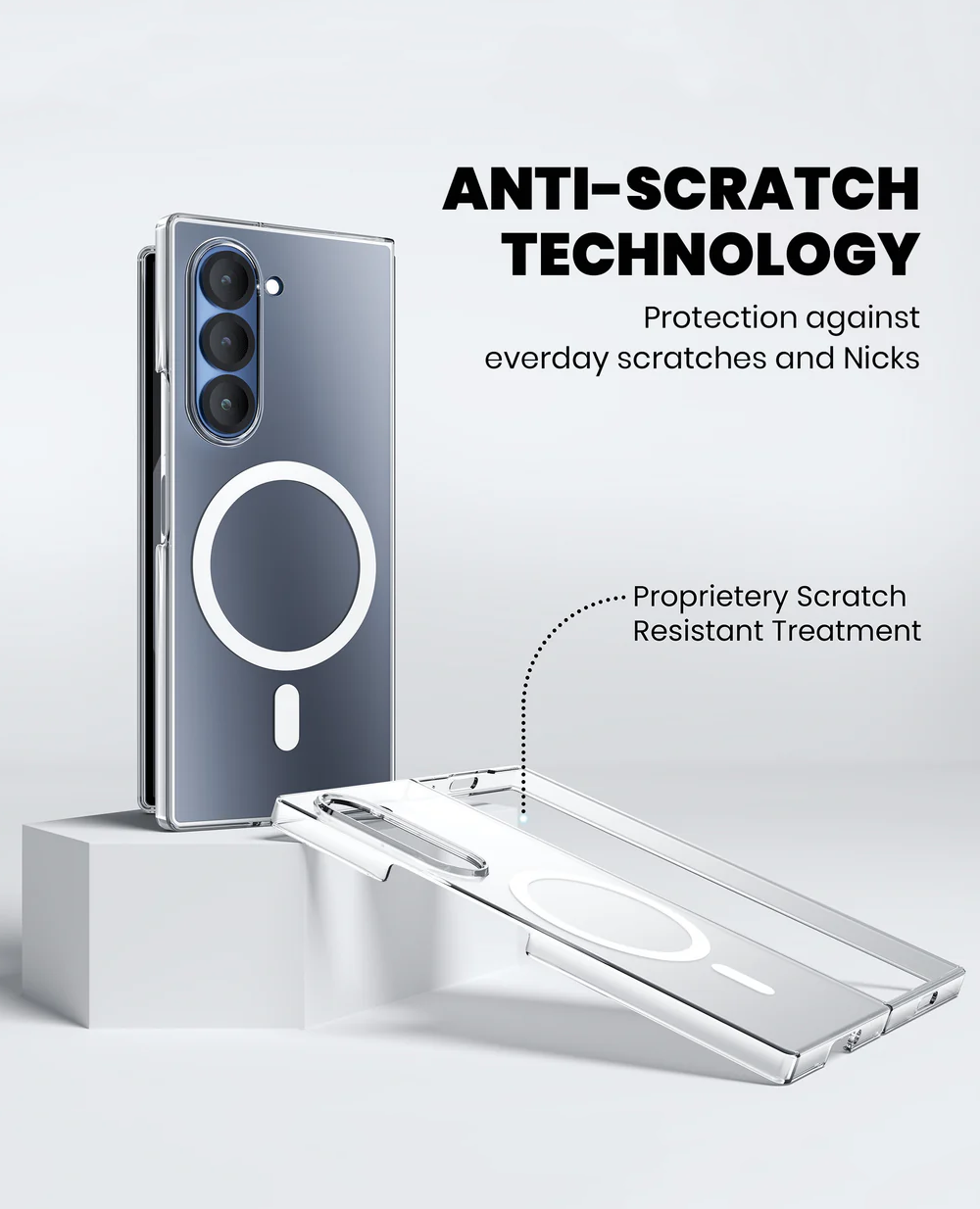 Anti-Yellow Magsafe Clear Case Samsung Z Fold 5