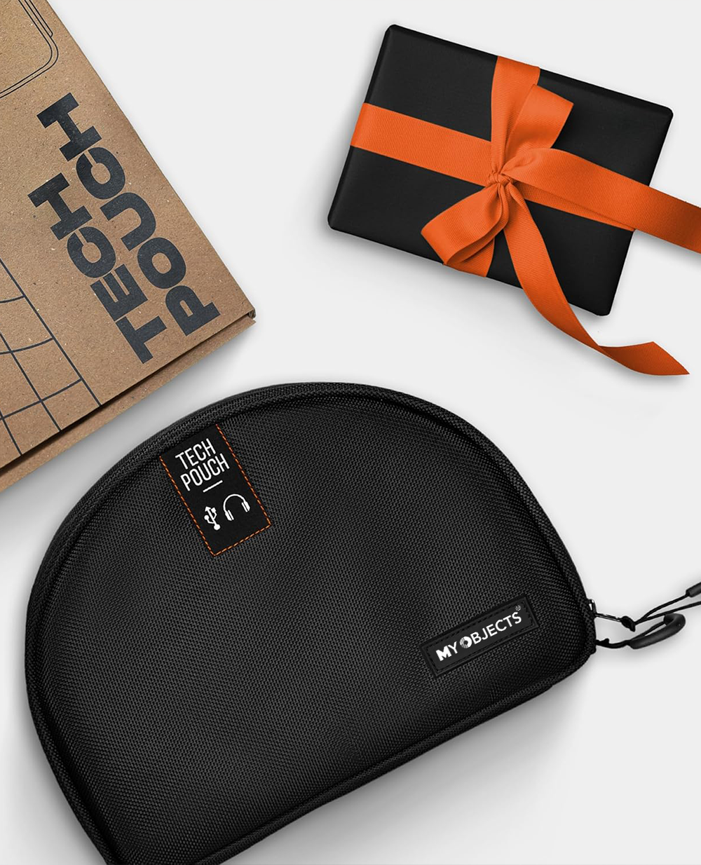 Tech Pouch : The All-in-One Waterproof Travel Organizer - Black