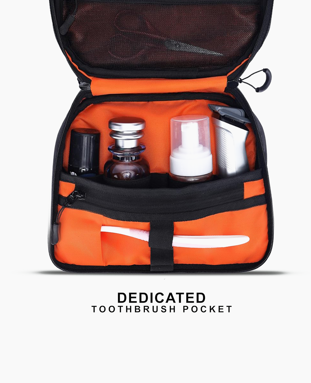 Travel Pouch Organizer with Mesh Pockets Travel Kit for Unisex