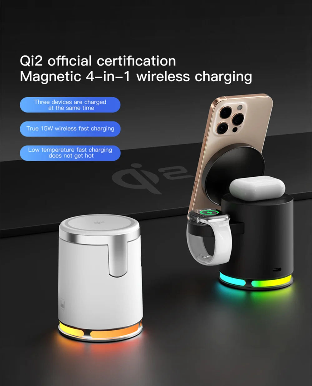 4-in-1 Fast Charging Wireless Charger