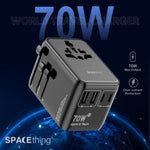 Spacething 20W GaN World Travel Adapter UK, EU, US, AUS