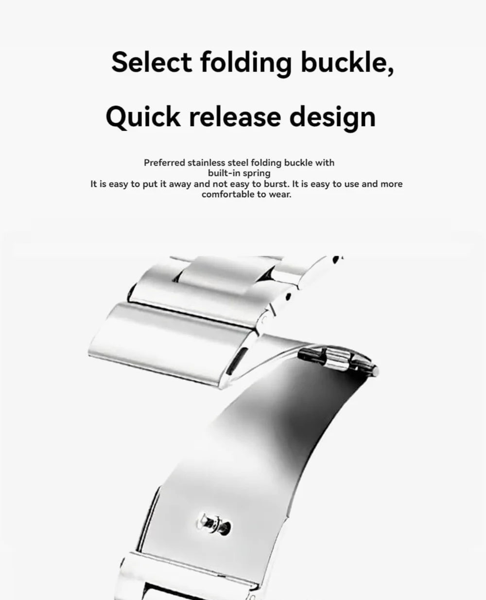 Black Luxury Edition Case- Stainless Steel Strap 46 MM