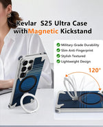 Metal Magsafe Real Aramid Carbon Case - Natural Samsung S25 Ultra