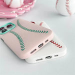 iPhone Baseball Leather Case - Pink