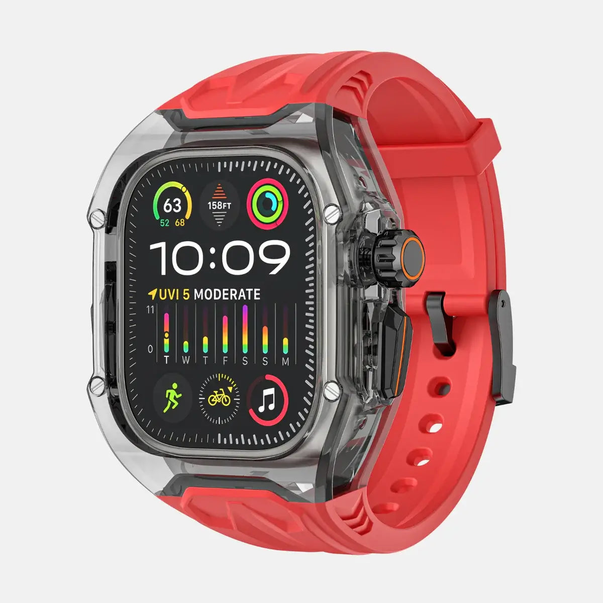 Crystal Clear Edition - Red 46MM
