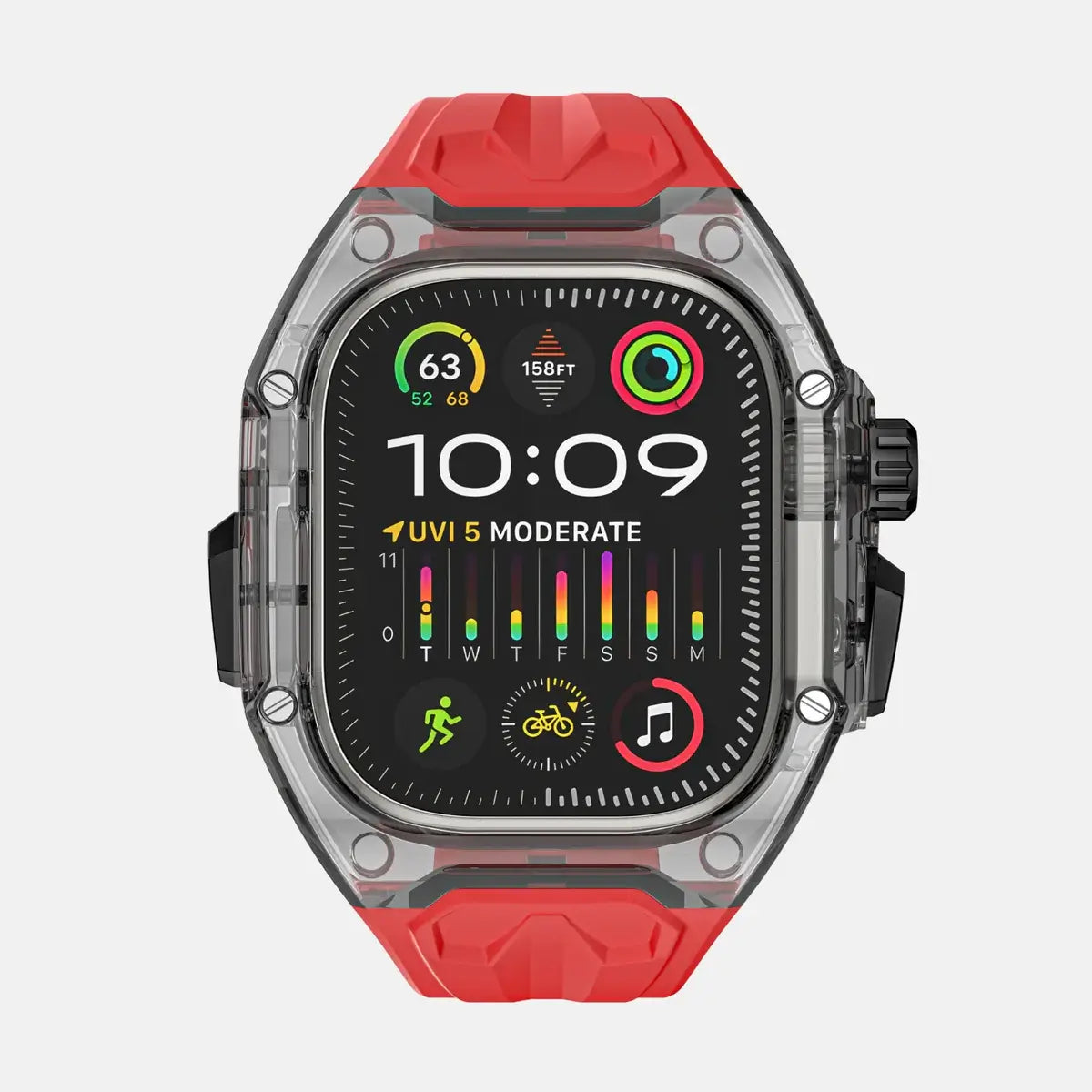 Crystal Clear Edition - Red 46MM