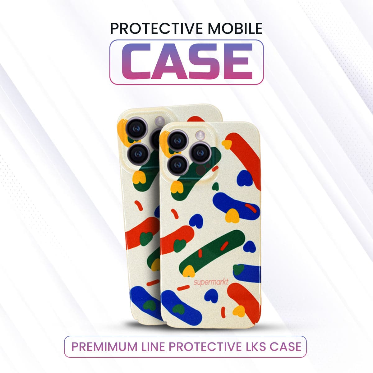 iPhone Multicolor Printed Case