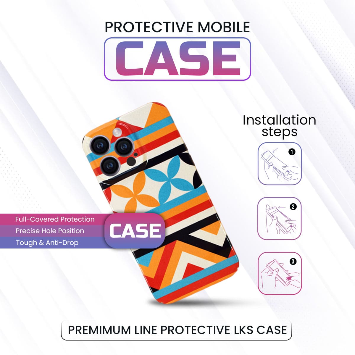 iPhone Multidesign Printed Case