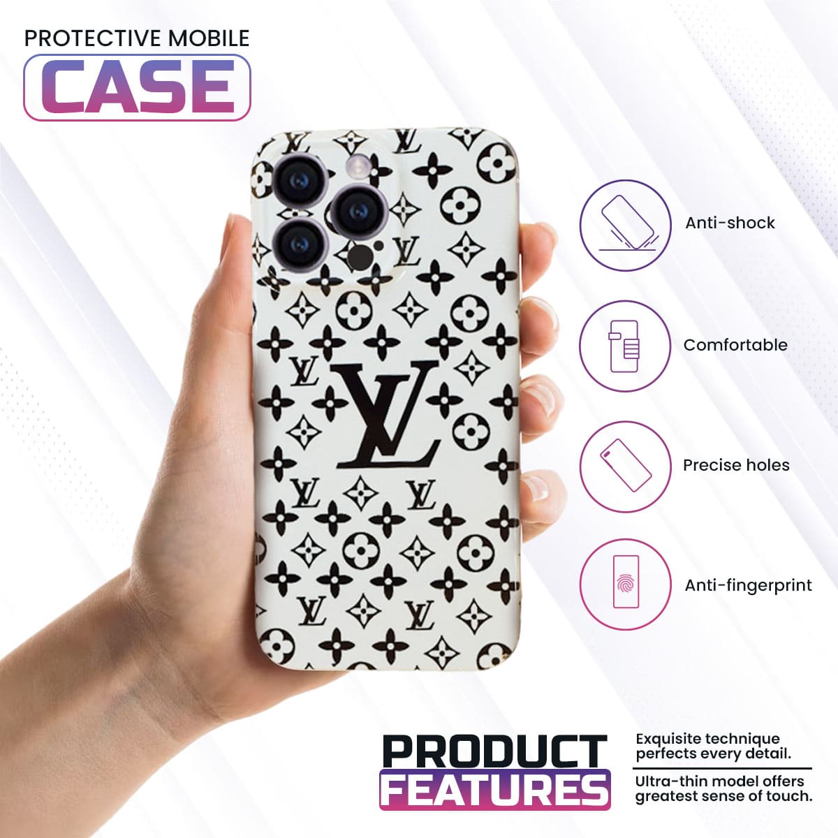 iPhone LV Printed Case