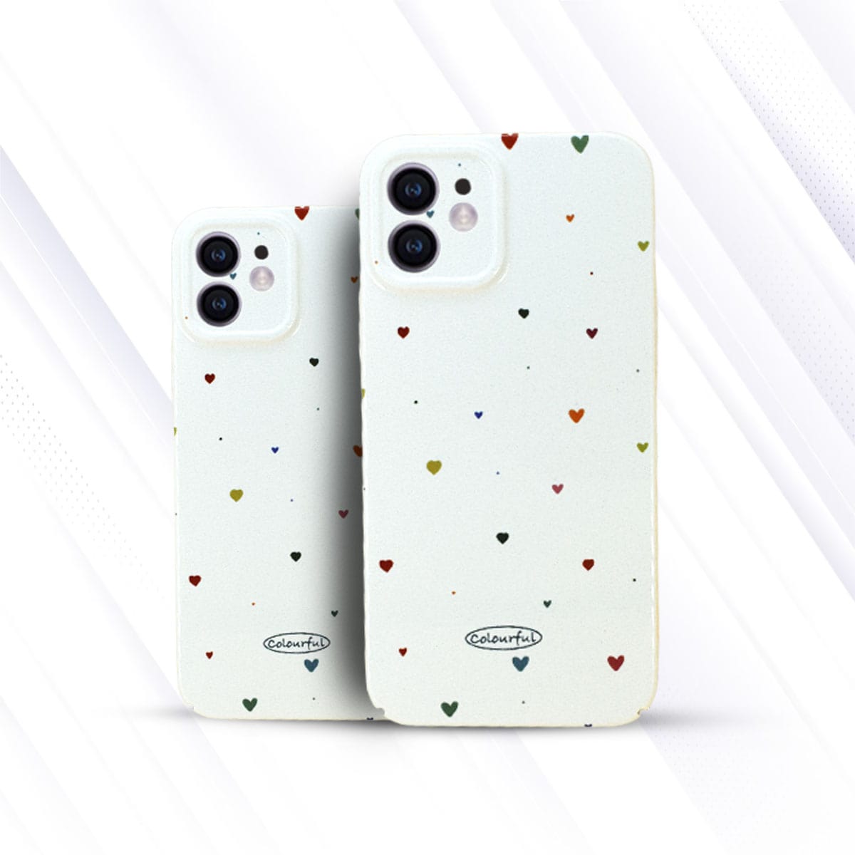iPhone Mini Heart Printed Case