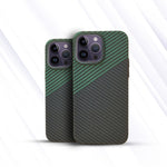 iPhone Carbon Cover - Green & Black iPhone 12