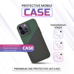 iPhone Carbon Cover - Green & Black iPhone 12