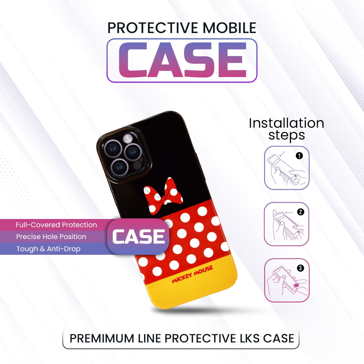 iPhone Mickey Printed Case
