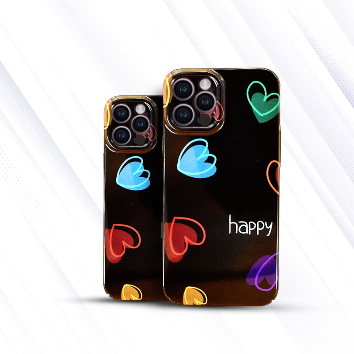 iPhone Happy Heart Printed Case