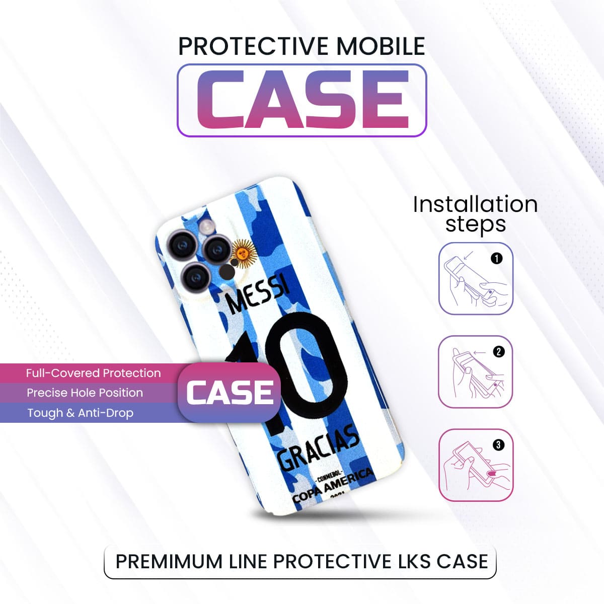 iPhone Messi Printed Case