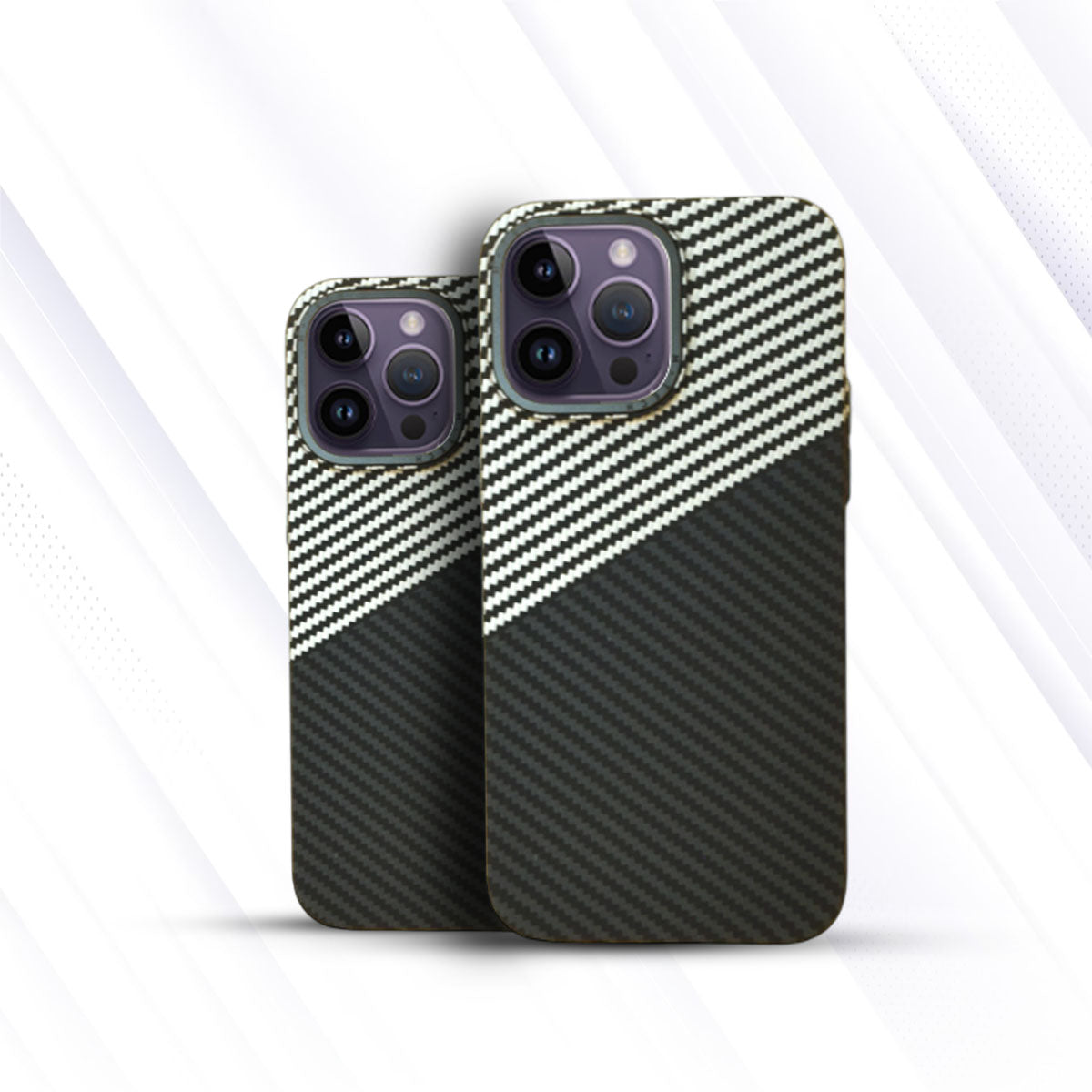 Real Aramid Carbon Fiber - Black & Grey