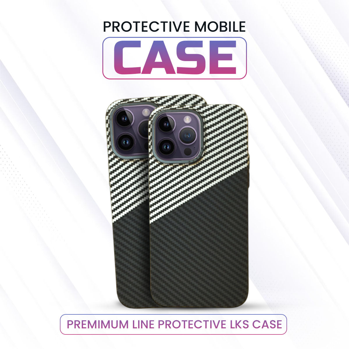 Real Aramid Carbon Fiber - Black & Grey