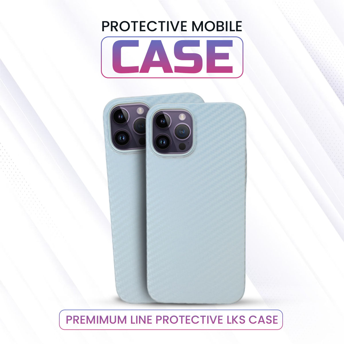 iPhone Carbon Cover - Sky Blue– Marvans Accesories