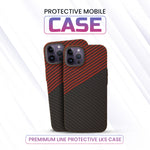 Real Aramid Carbon Fiber - Red & Black