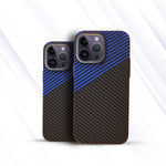 Real Aramid Carbon Fiber- Blue & Black