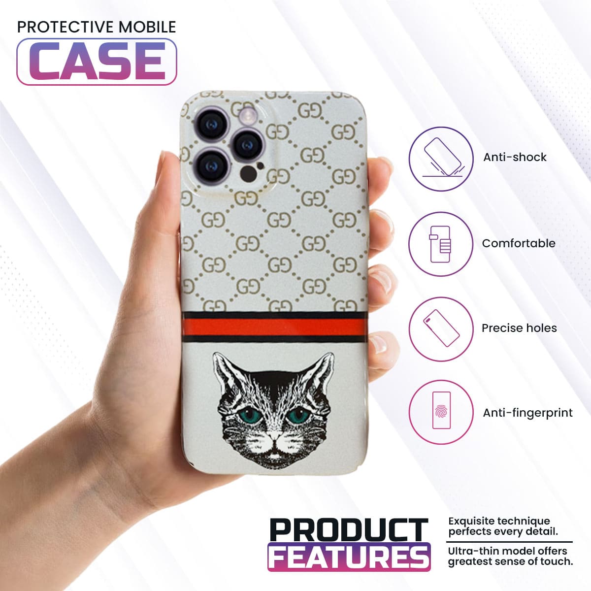 iPhone Gucci Printed Case