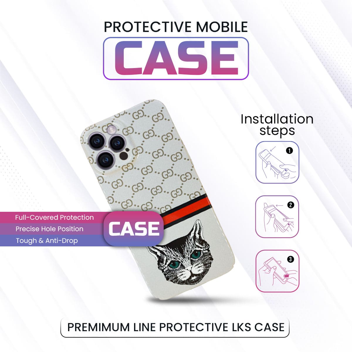 iPhone Gucci Printed Case