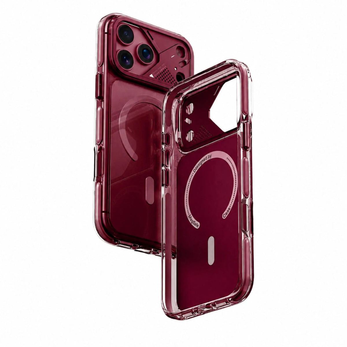 Spacething Defender MagSafe Case for iPhone 18 Pro Max - Burgundy