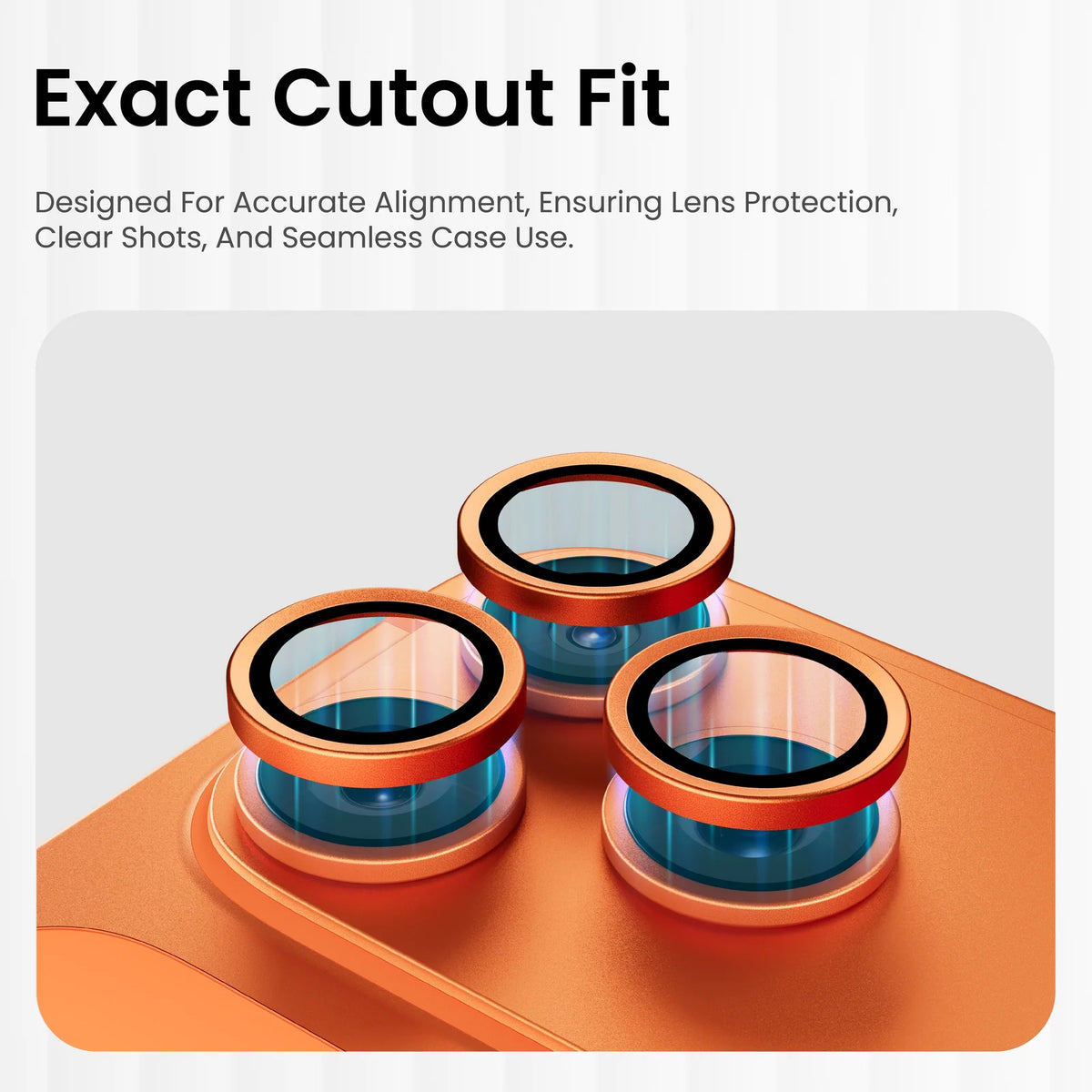 IceGuard Lens Protector for - Orange 17 Pro