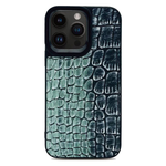 Dual Snake Leather Back Case - Green Grey