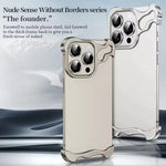 Aluminum Alloy Bumper Phone Case - Gray iPhone 15 Pro Max