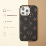 Leather LV Printed with Golden Ring